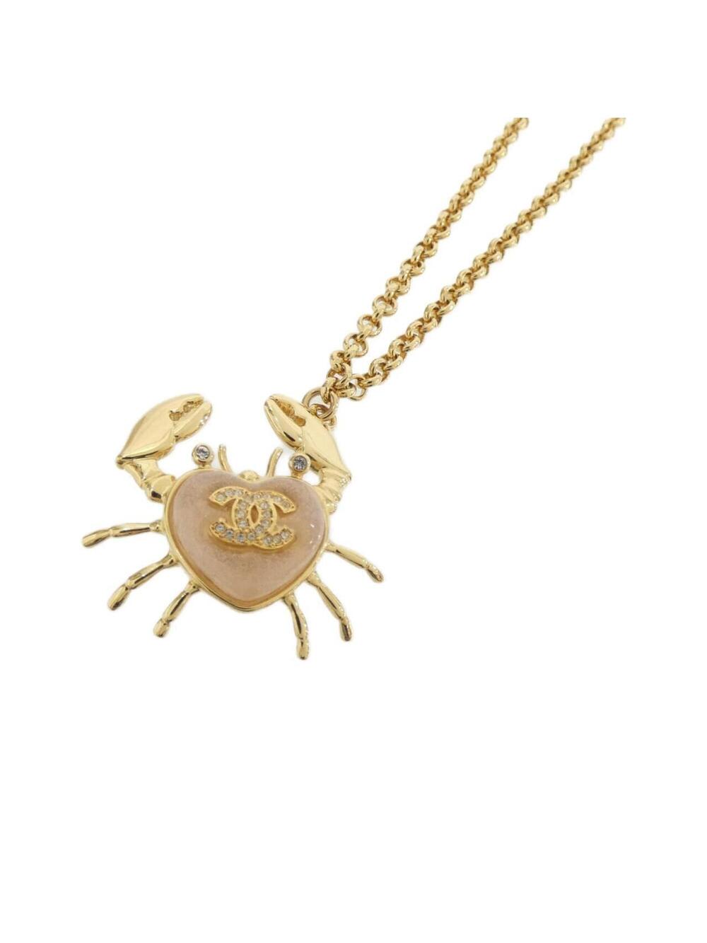 Chanel Pendant Necklace Metal Pink #312625C14B